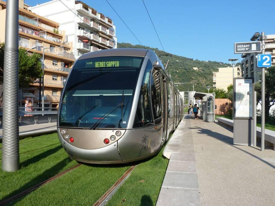 Studio Avec Clim A 100M Plage - 15Min Centre Ville Nizza Exterior foto