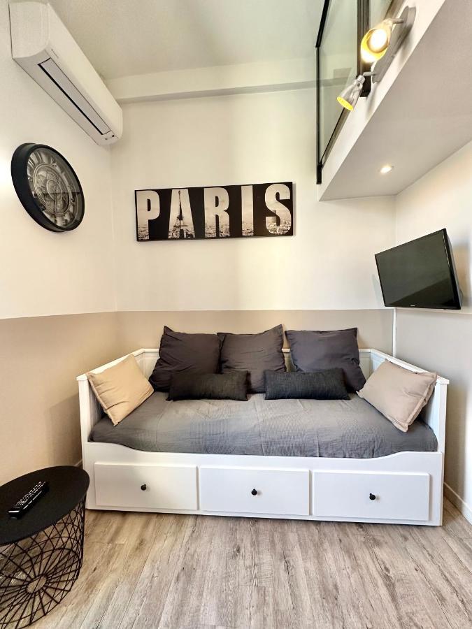 Studio Avec Clim A 100M Plage - 15Min Centre Ville Nizza Exterior foto