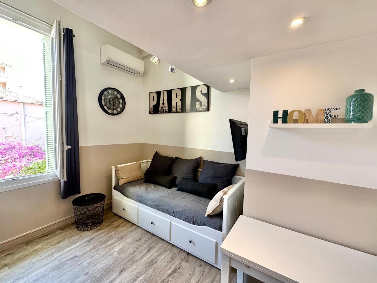 Studio Avec Clim A 100M Plage - 15Min Centre Ville Nizza Exterior foto